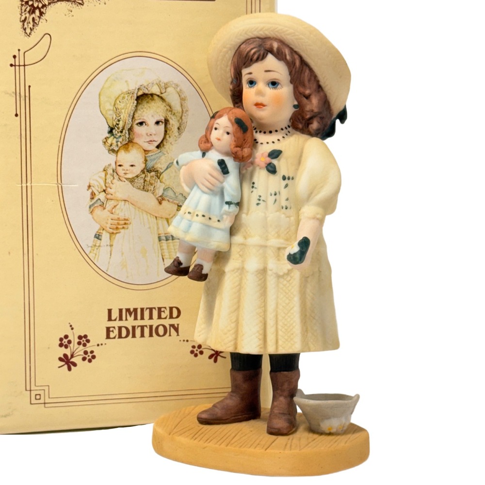 Jan Hagara Emily Porcelain Figurine Limited Edition Girl with Doll 1984-85